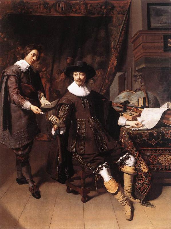 Constantijn Huygens and his Clerk g, KEYSER, Thomas de